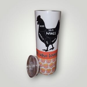 chicken farm tumbler, just a girl who loves her chicken